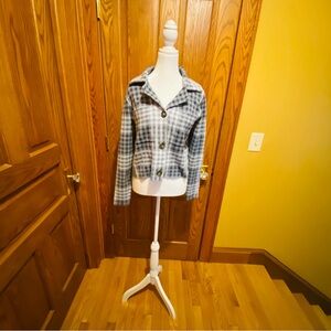 RACHEL Rachel Roy Blue Plaid Blazer